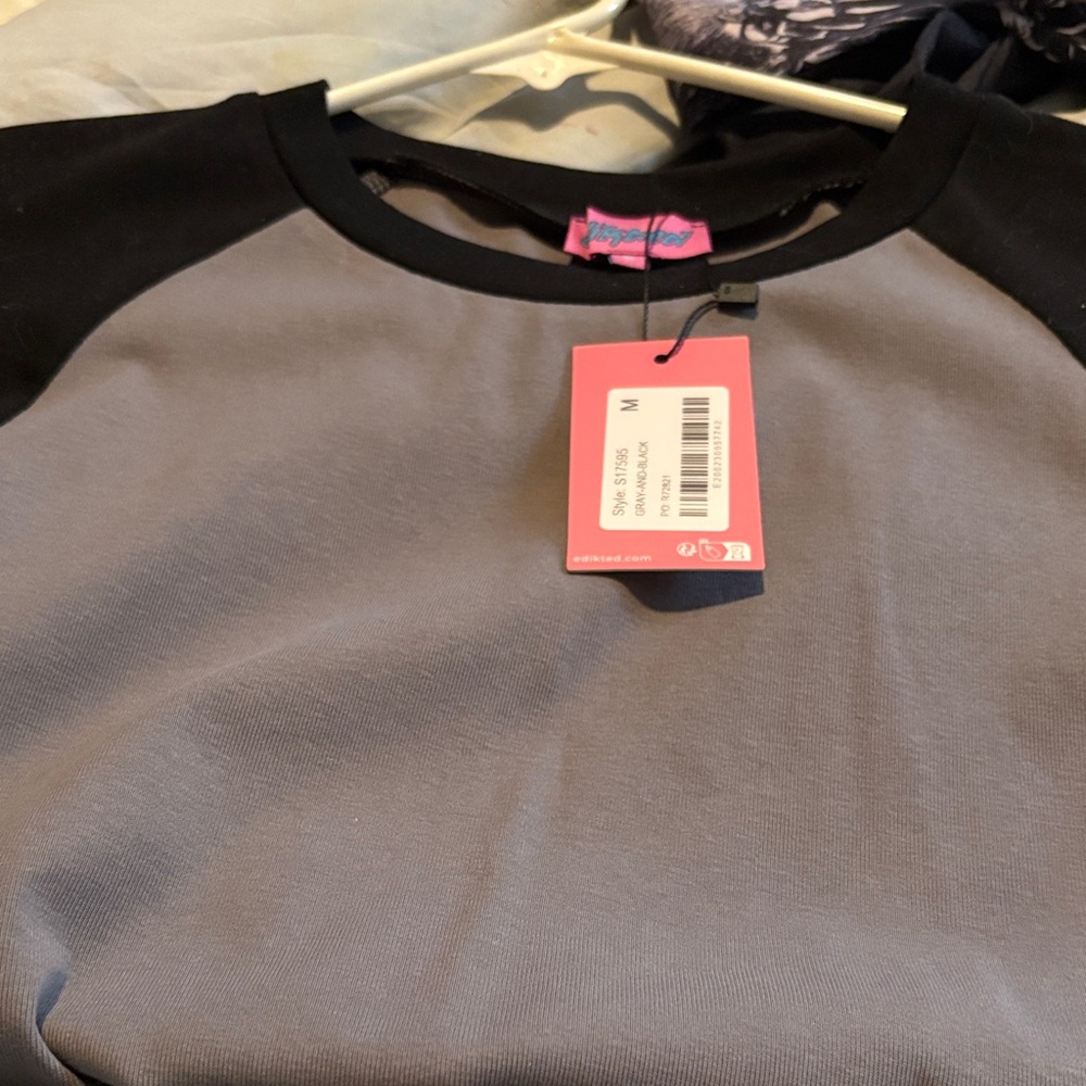 Edikted Two-Tone Long Sleeve Top